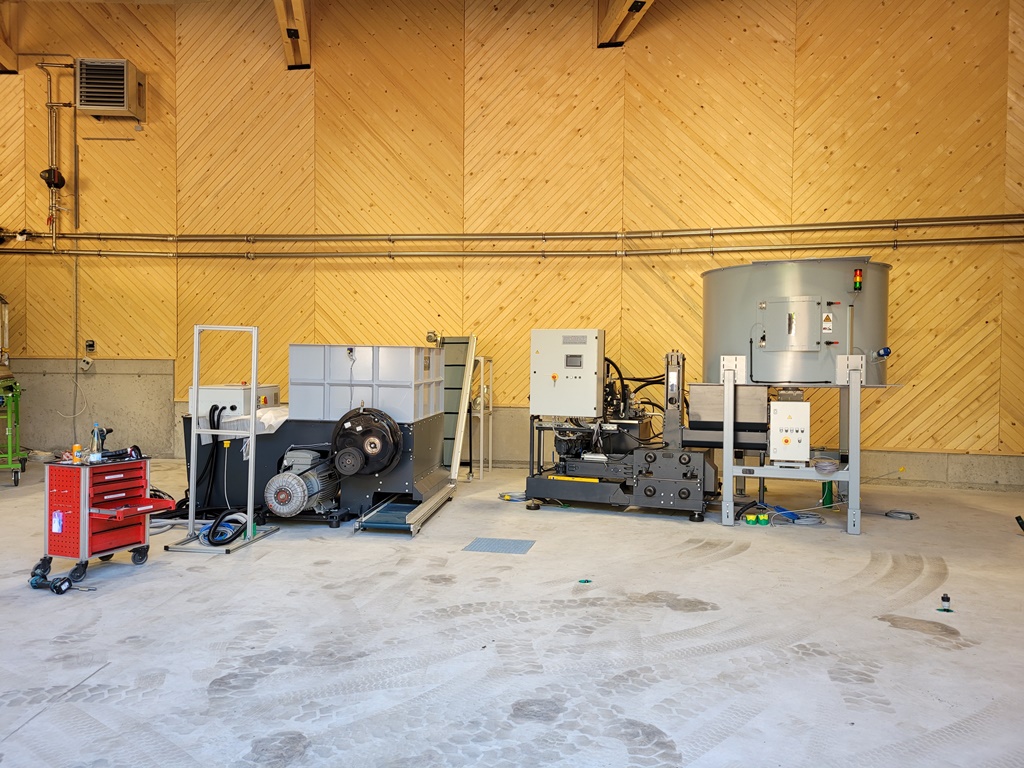 Aufbau Brikettpresse