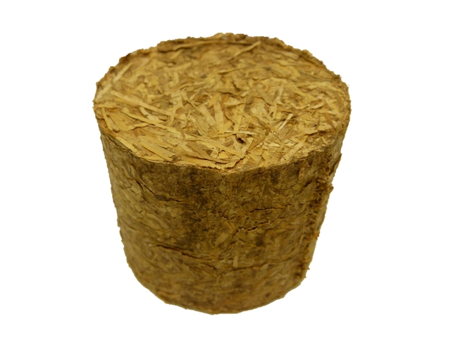 briquetted rice straw